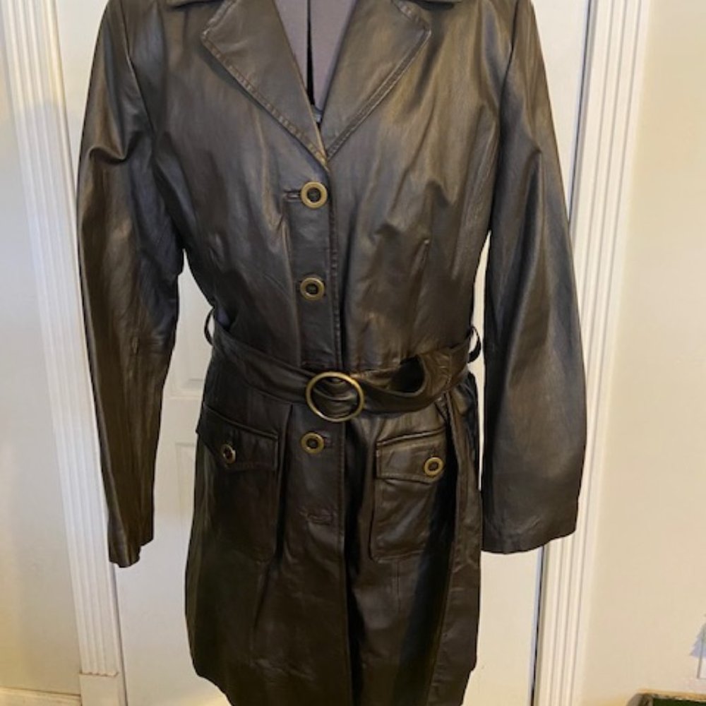 Terry Lewis leather coat